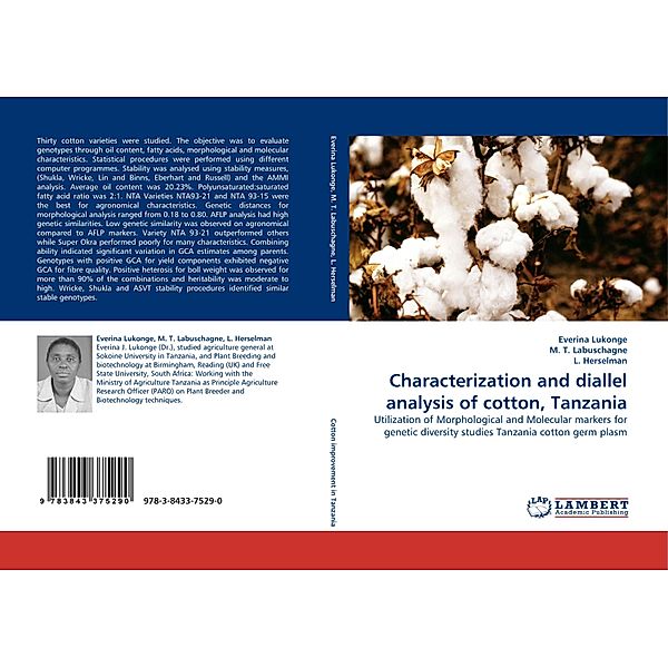 Characterization and diallel analysis of cotton, Tanzania, Everina Lukonge, M. T. Labuschagne, L. Herselman