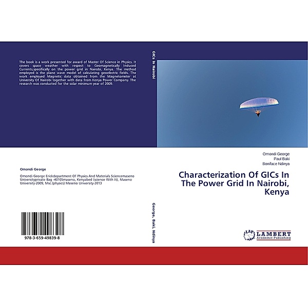 Characterization Of GICs In The Power Grid In Nairobi, Kenya, Omondi George, Paul Baki, Boniface Ndinya