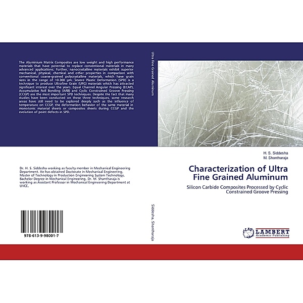 Characterization of Ultra Fine Grained Aluminum, H. S. Siddesha, M. Shantharaja