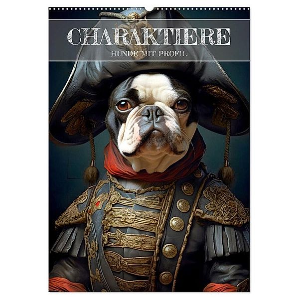 CHARAKTIERE Hunde mit Profil (Wandkalender 2024 DIN A2 hoch), CALVENDO Monatskalender, Bettina Dittmann