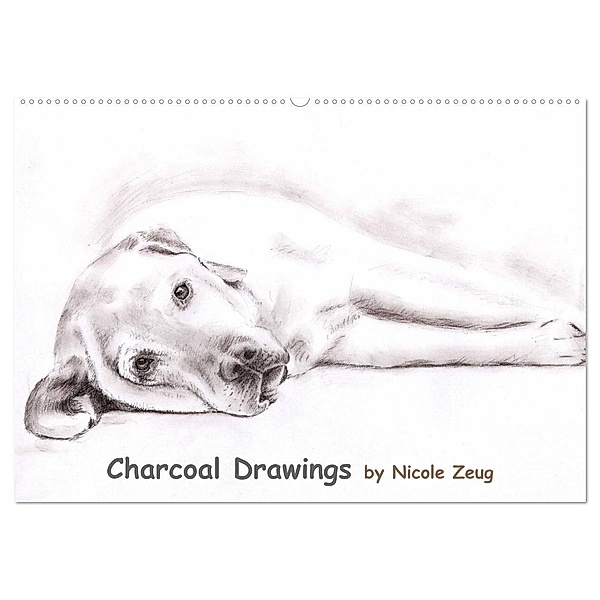 Charcoal Drawings (Wandkalender 2024 DIN A2 quer), CALVENDO Monatskalender, Nicole Zeug
