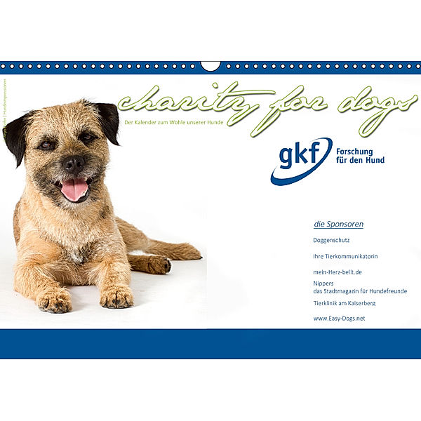 Charity for Dogs - der Kalender zum Wohle unserer Hunde (Wandkalender 2019 DIN A3 quer), Hundeimpressionen