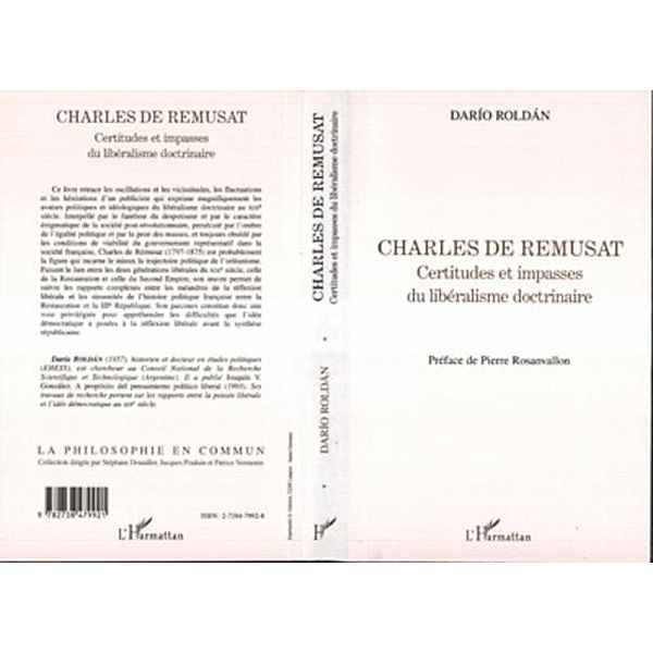 CHARLES DE REMUSAT / Hors-collection, Roldan Dario