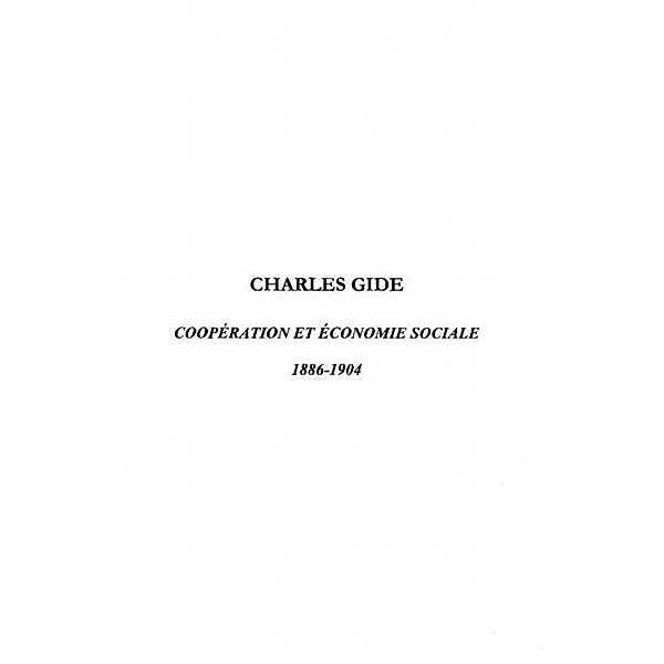 CHARLES GIDE / Hors-collection, Collectif