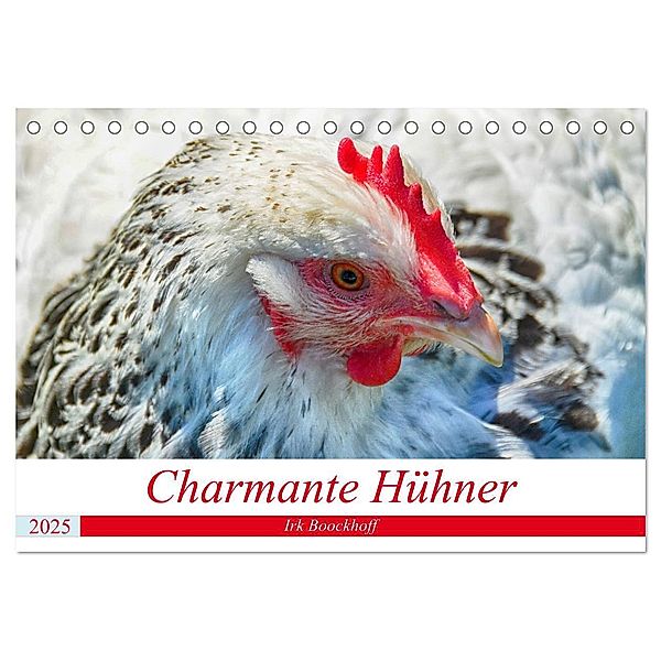 Charmante Hühner (Tischkalender 2025 DIN A5 quer), CALVENDO Monatskalender, Calvendo, Irk Boockhoff