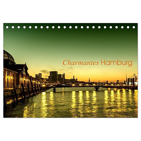 Charmantes Hamburg (Tischkalender 2024 DIN A5 quer), CALVENDO Monatskalender, Jürgen Muss