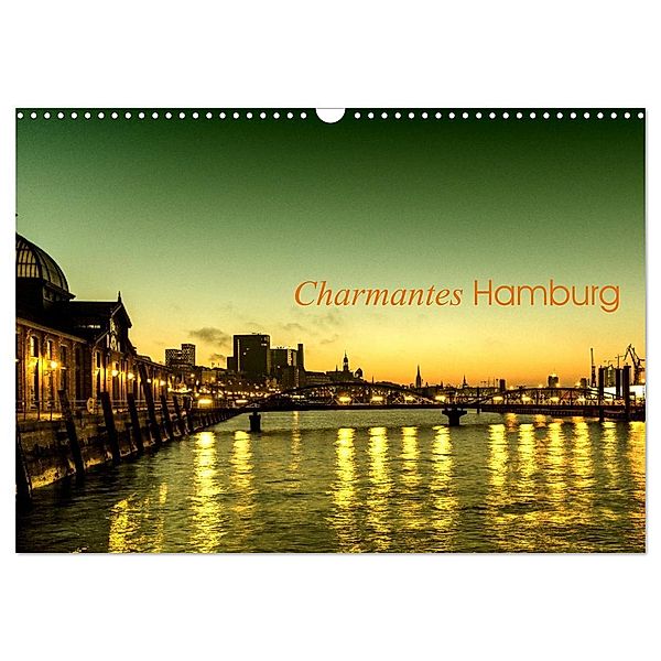 Charmantes Hamburg (Wandkalender 2024 DIN A3 quer), CALVENDO Monatskalender, Jürgen Muss