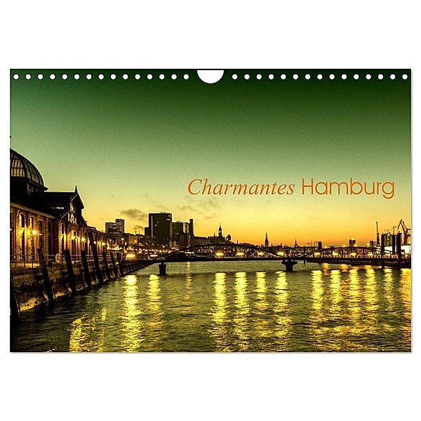 Charmantes Hamburg (Wandkalender 2024 DIN A4 quer), CALVENDO Monatskalender, Jürgen Muss