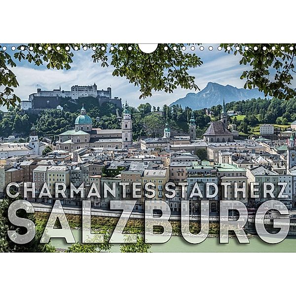 Charmantes Stadtherz SALZBURG (Wandkalender 2021 DIN A4 quer), Melanie Viola