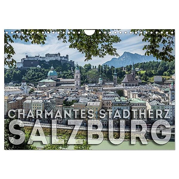 Charmantes Stadtherz SALZBURG (Wandkalender 2024 DIN A4 quer), CALVENDO Monatskalender, Melanie Viola