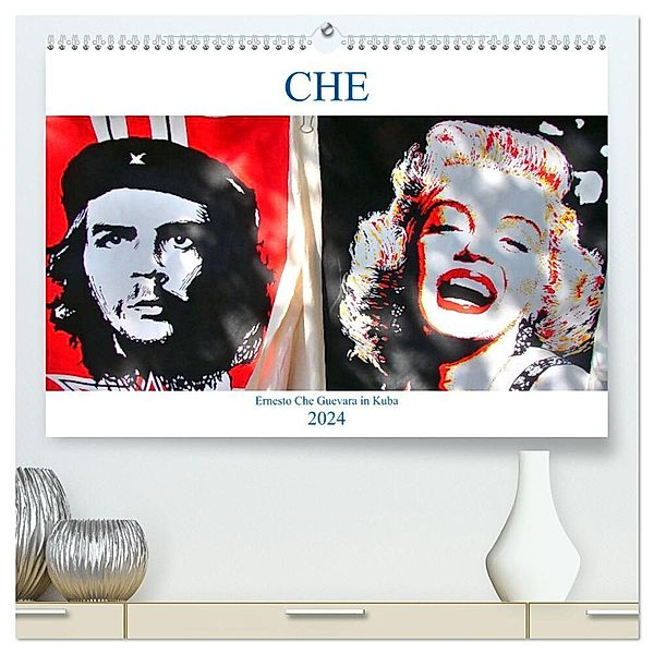 CHE - Ernesto Che Guevara in Kuba (hochwertiger Premium Wandkalender 2024 DIN A2 quer), Kunstdruck in Hochglanz, Henning von Löwis of Menar
