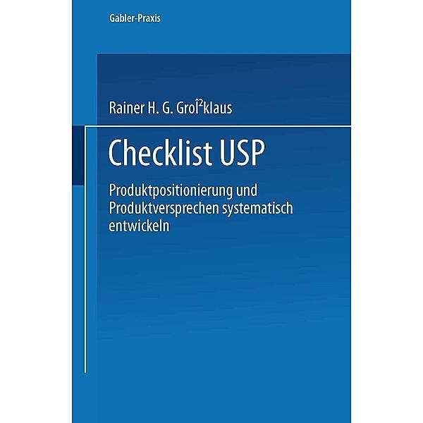 Checklist USP, Rainer H. G. Großklaus