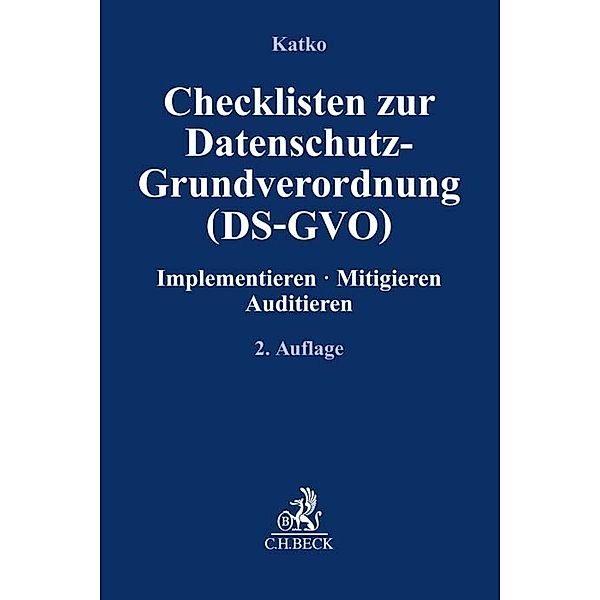 Checklisten zur Datenschutz-Grundverordnung (DS-GVO)