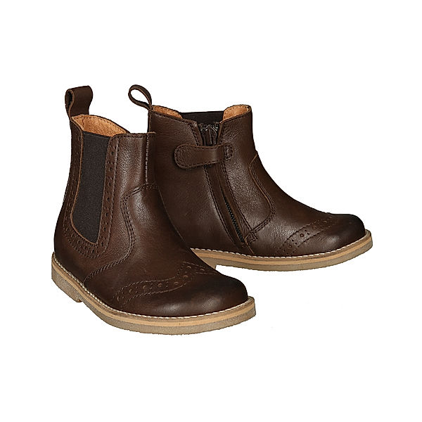 froddo® Chelsea-Boots BLAZENKA mit Lochmuster in dunkelbraun