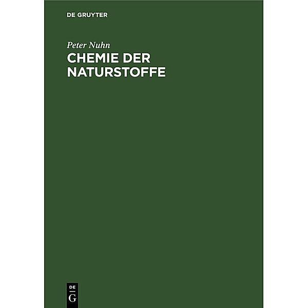 Chemie der Naturstoffe, Peter Nuhn