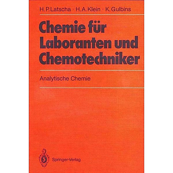 Chemie für Laboranten und Chemotechniker, 3 Bde.: Chemie für Laboranten und Chemotechniker