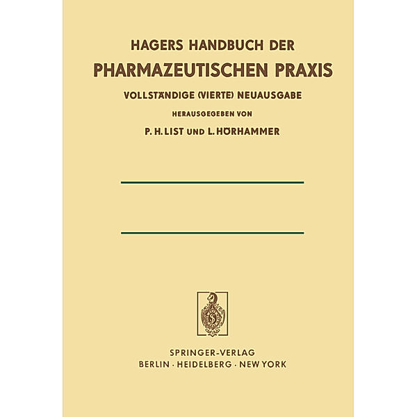 Chemikalien und Drogen Teil C: T-Z, Paul H. List, Ludwig Hörhammer