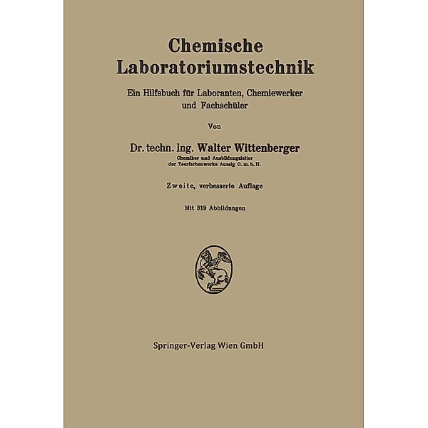 Chemische Laboratoriumstechnik, Walter Wittenberger