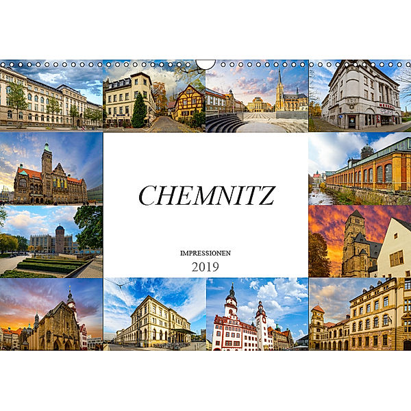 Chemnitz Impressionen (Wandkalender 2019 DIN A3 quer), Dirk Meutzner