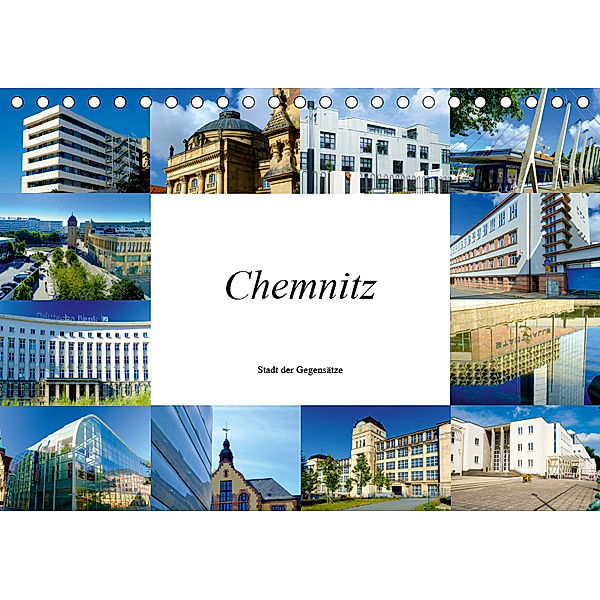 Chemnitz - Stadt der Gegensätze (Tischkalender 2019 DIN A5 quer), Markus W. Lambrecht