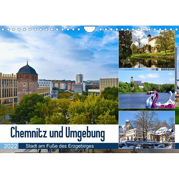 Chemnitz und Umgebung (Wandkalender 2022 DIN A4 quer), Klaus-Peter Huschka u.a.