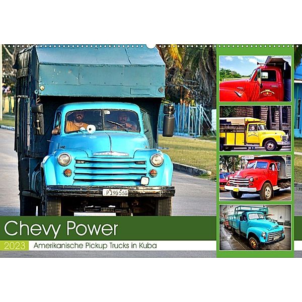 CHEVY POWER - Amerikanische Pickup Trucks in Kuba (Wandkalender 2023 DIN A2 quer), Henning von Löwis of Menar, Henning von Löwis of Menar