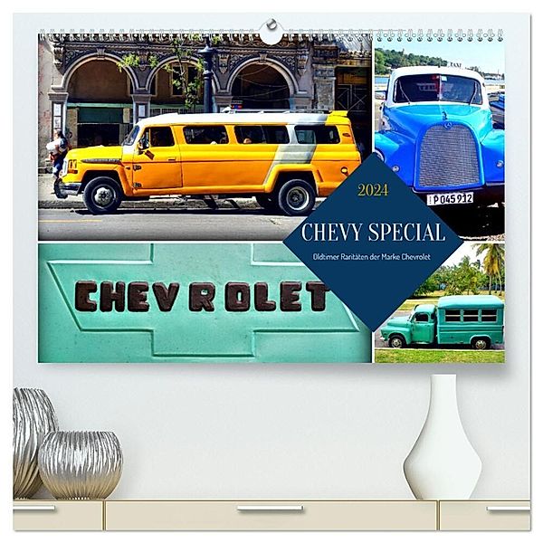 CHEVY SPECIAL - Oldtimer Raritäten der Marke Chevrolet (hochwertiger Premium Wandkalender 2024 DIN A2 quer), Kunstdruck in Hochglanz, Henning von Löwis of Menar