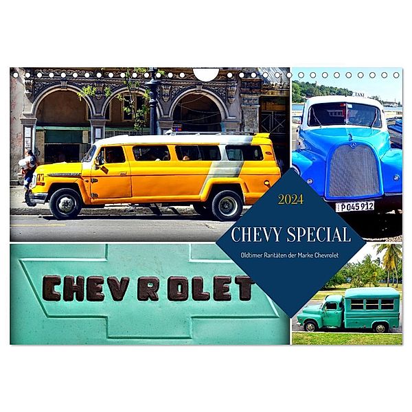 CHEVY SPECIAL - Oldtimer Raritäten der Marke Chevrolet (Wandkalender 2024 DIN A4 quer), CALVENDO Monatskalender, Henning von Löwis of Menar