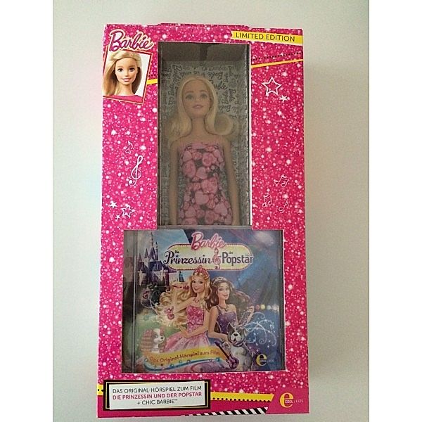 Chic-Barbie-Puppe + Hörspiel CD Prinzessin und der Popstar