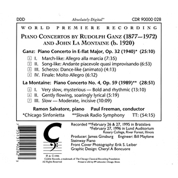 Chicago Concertos, Ramon Salvatore, Paul Freeman