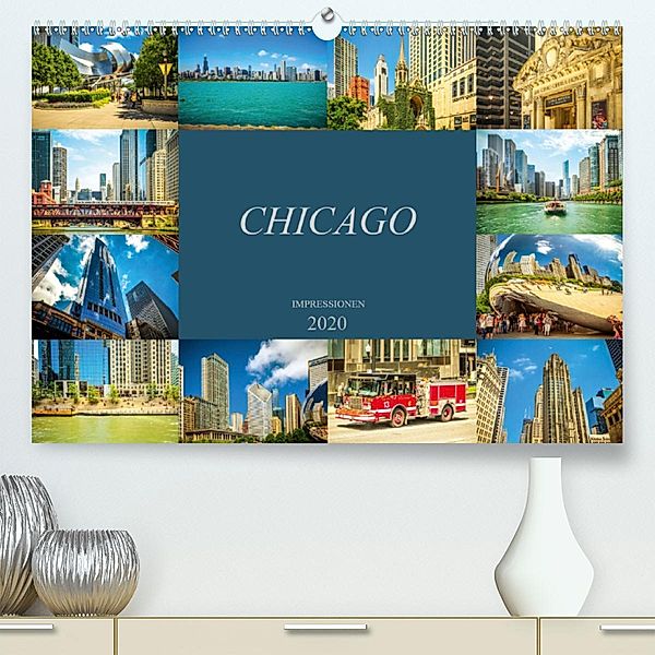 Chicago Impressionen (Premium-Kalender 2020 DIN A2 quer), Dirk Meutzner