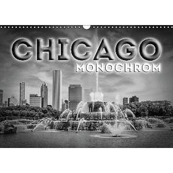 CHICAGO Monochrom (Wandkalender 2015 DIN A3 quer), Melanie Viola