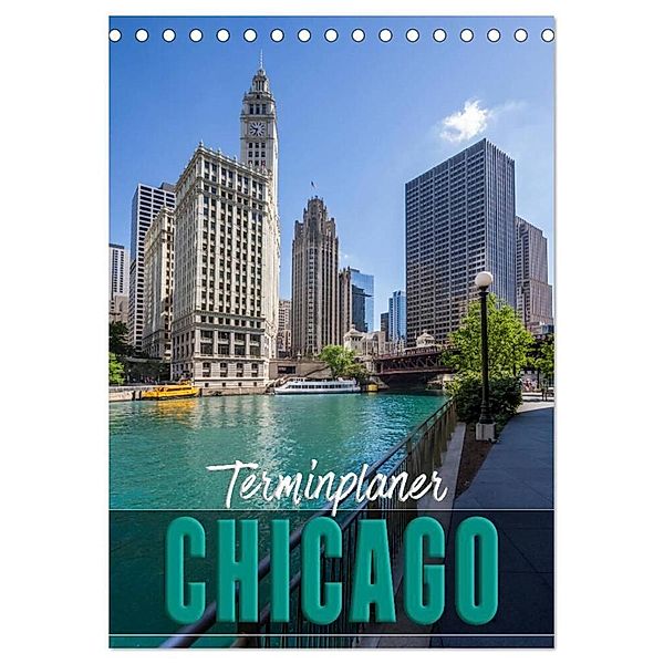 CHICAGO Terminplaner (Tischkalender 2024 DIN A5 hoch), CALVENDO Monatskalender, Melanie Viola