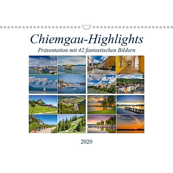 Chiemgau-Highlights (Wandkalender 2020 DIN A3 quer), Ursula Di Chito