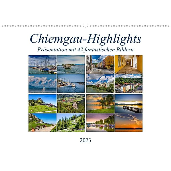 Chiemgau-Highlights (Wandkalender 2023 DIN A2 quer), Ursula Di Chito