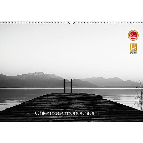Chiemsee monochrom (Wandkalender 2019 DIN A3 quer), Harry Kramer