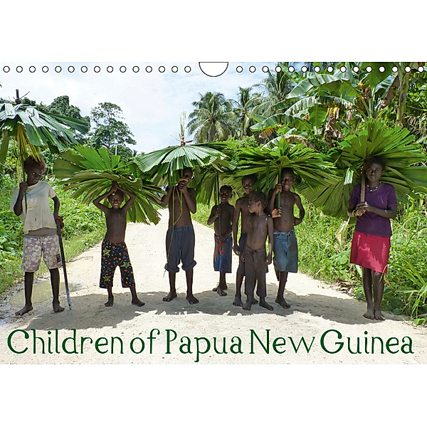 Children of Papua New Guinea (UK Version) (Wall Calendar 2019 DIN A4 Landscape), André Hähnke und Peter Möller