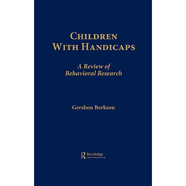 Children With Handicaps, Gershon Berkson