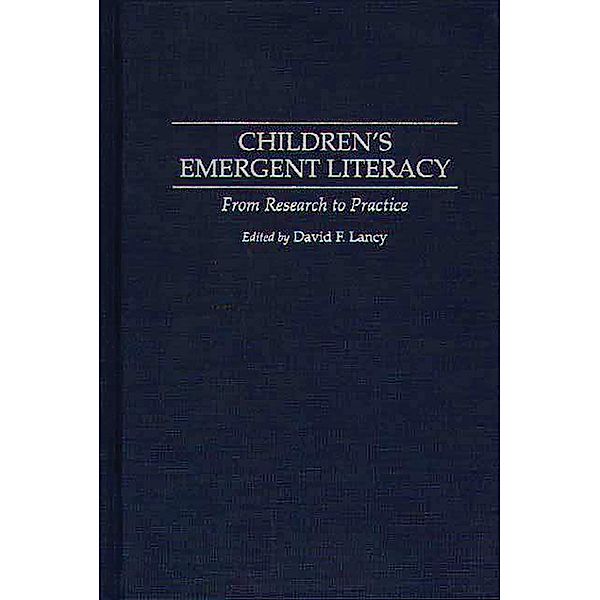 Children's Emergent Literacy, David Lancy