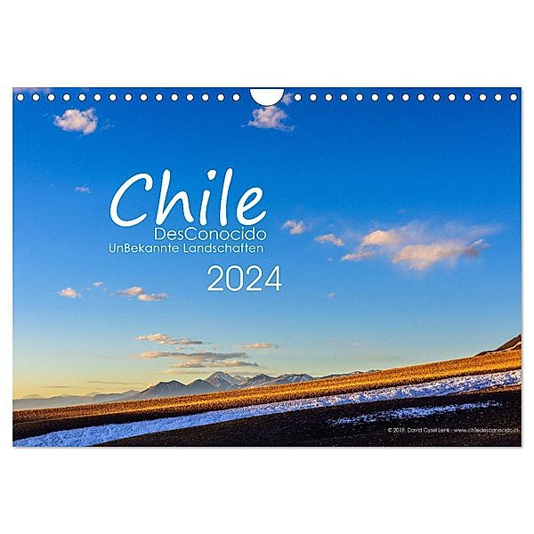Chile DesConocido (Wandkalender 2024 DIN A4 quer), CALVENDO Monatskalender, David Gysel Lenk