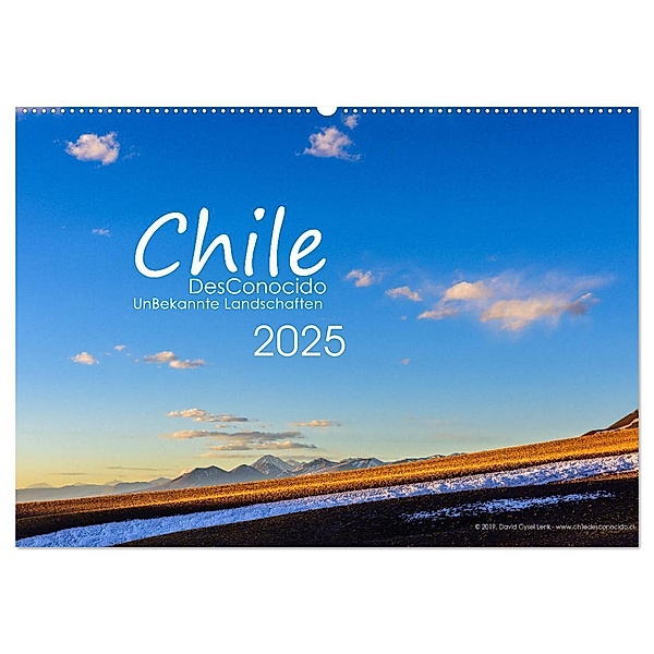 Chile DesConocido (Wandkalender 2025 DIN A2 quer), CALVENDO Monatskalender, Calvendo, David Gysel Lenk