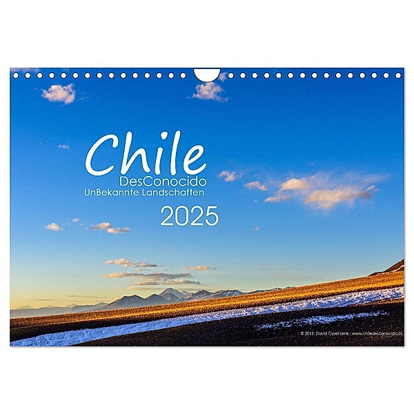 Chile DesConocido (Wandkalender 2025 DIN A4 quer), CALVENDO Monatskalender, Calvendo, David Gysel Lenk