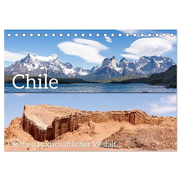 Chile - Facetten landschaftlicher Vielfalt (Tischkalender 2025 DIN A5 quer), CALVENDO Monatskalender, Calvendo, Dietmar Janietz