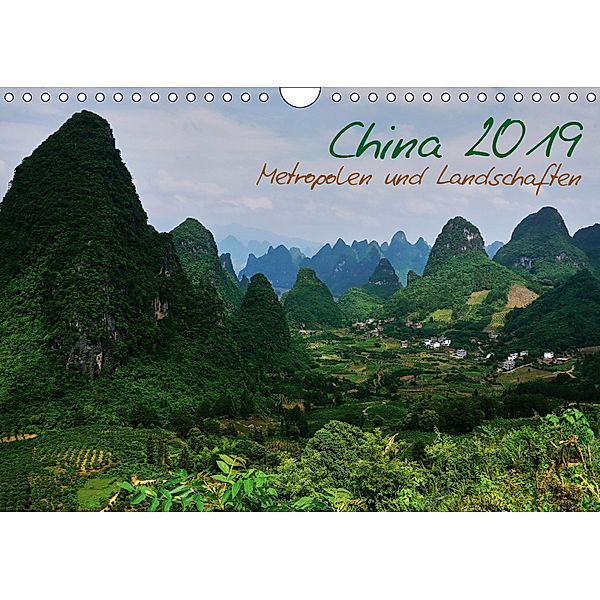 China 2019 - Metropolen und Landschaften (Wandkalender 2019 DIN A4 quer), Heiko Taubenrauch