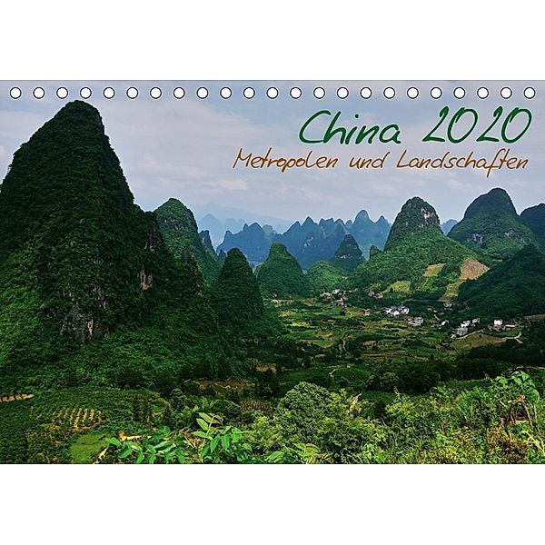 China 2020 - Metropolen und Landschaften (Tischkalender 2020 DIN A5 quer), Heiko Taubenrauch