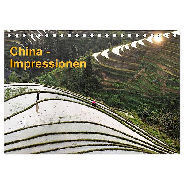 China-Impressionen (Tischkalender 2024 DIN A5 quer), CALVENDO Monatskalender, Hans-Peter Burbach