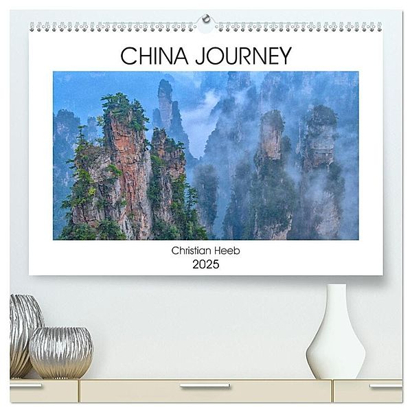 China Journey (hochwertiger Premium Wandkalender 2025 DIN A2 quer), Kunstdruck in Hochglanz, Calvendo, Christian Heeb