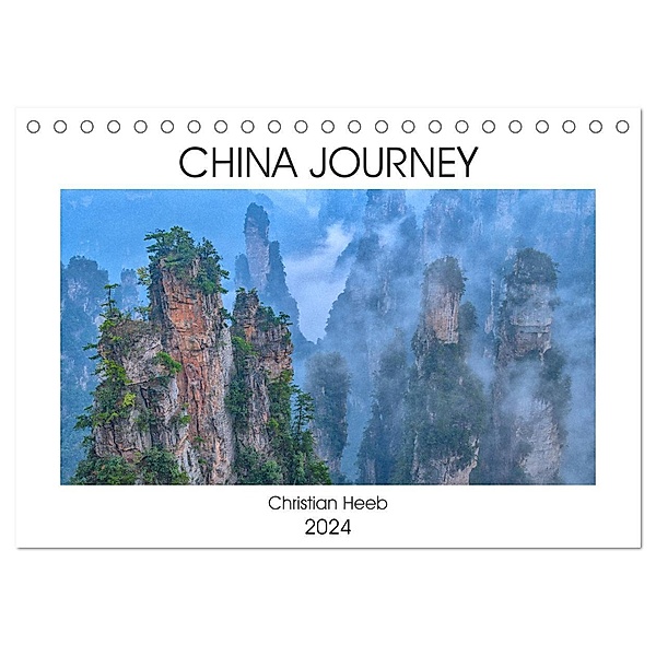 China Journey (Tischkalender 2024 DIN A5 quer), CALVENDO Monatskalender, Christian Heeb