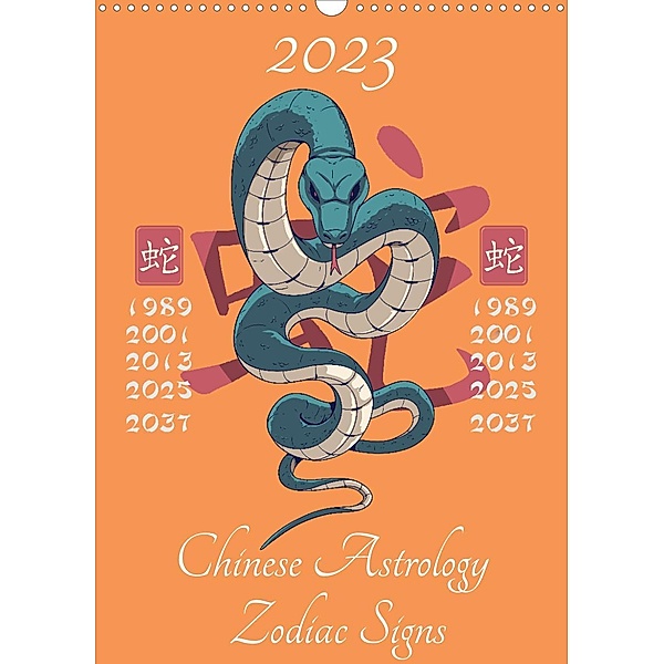 Chinese Astrology Zodiac Signs (Wall Calendar 2023 DIN A3 Portrait), Luca Schmidt
