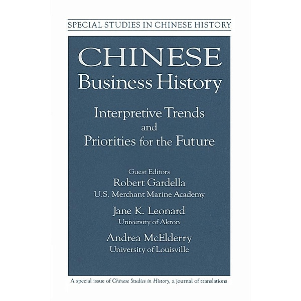 Chinese Business History, Robert Gardella, Andrea McElderry, Jane K. Leonard